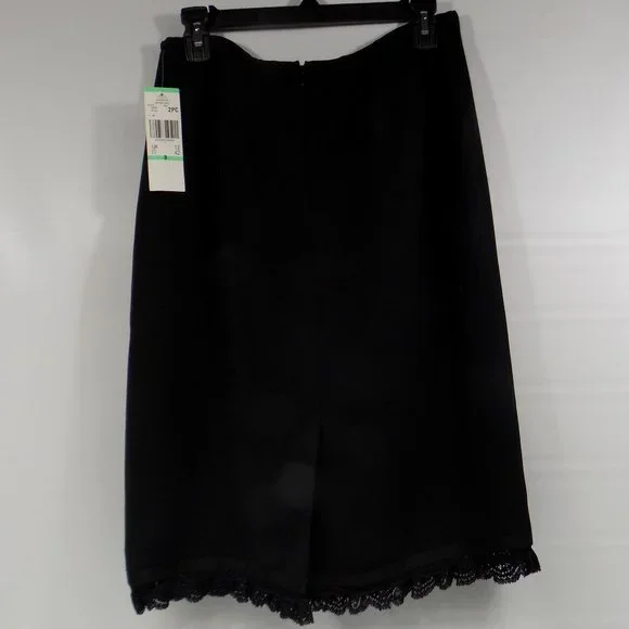 Nipon Boutique "Garden Oasis" 2-Piece Business Suit Black Size 8 NWT - Picture 12 of 16